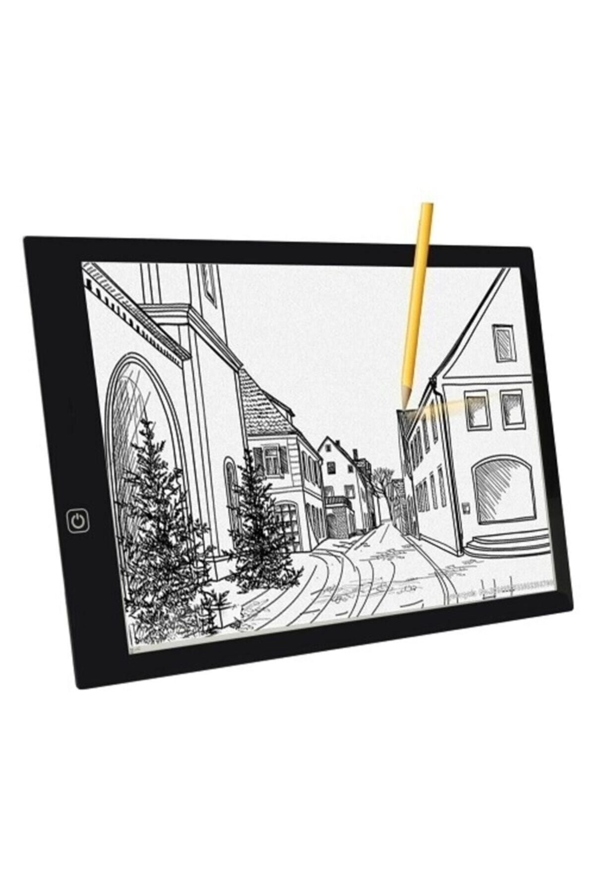A4 Led Ultra Ince Animasyon, Çizgi Film, Portre, Dövme Grafik Çizim Tableti