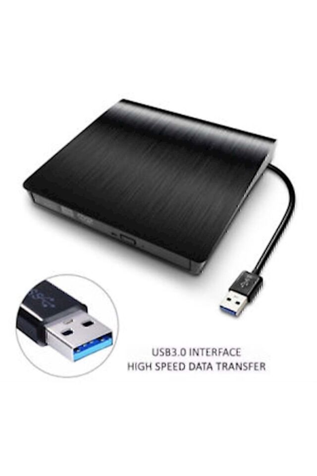 Harici Dvd Rw Usb 3.0 Ultra Ince Cd Dvd Yazıcı Okuyucu